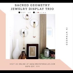 SACRED GEOMETRY JEWELRY DISPLAY TRIO